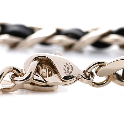 Chanel Metal Lambskin CC Square Choker Gold Black White 4 of 6