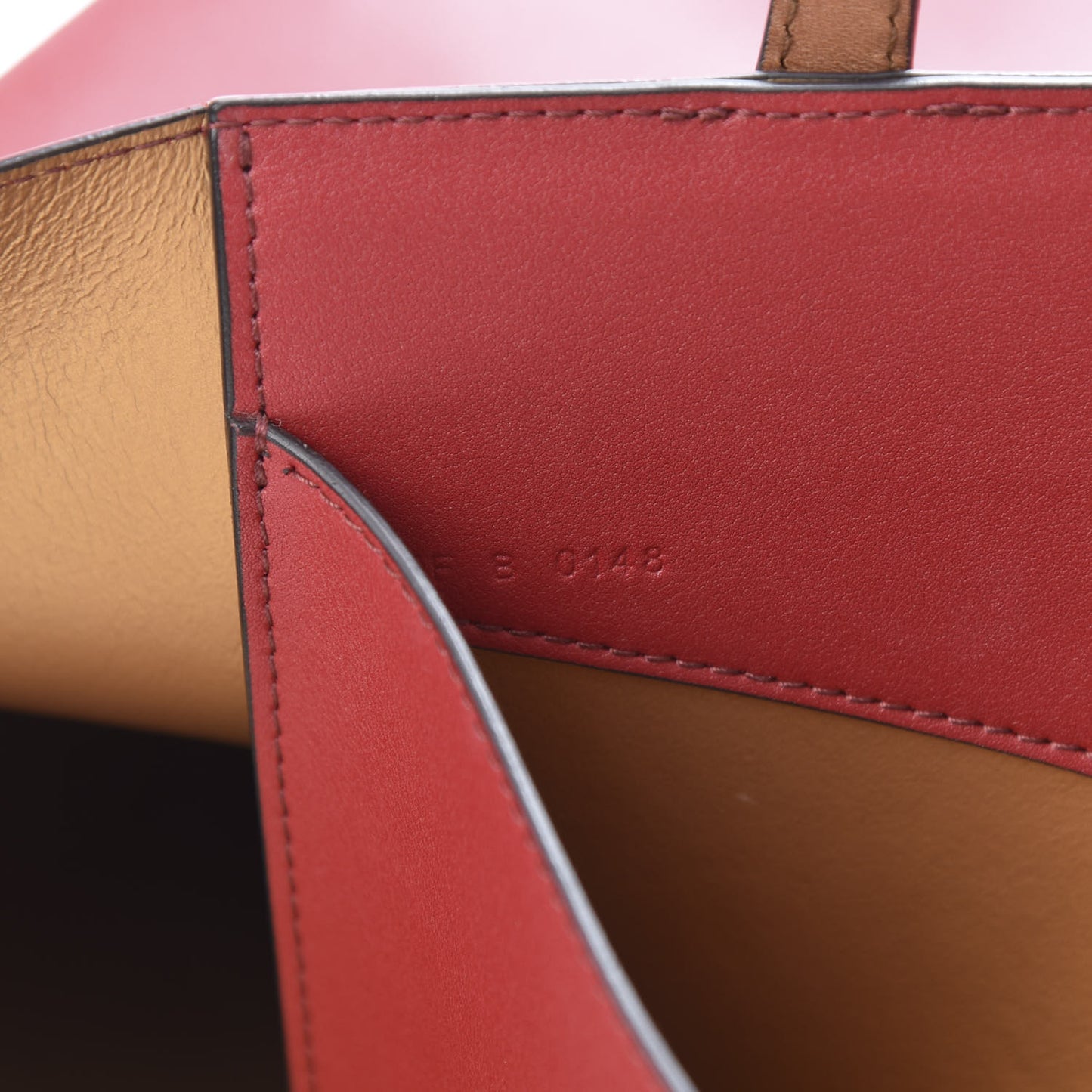 Calfskin Medium GV Shopper Tote Dark Red