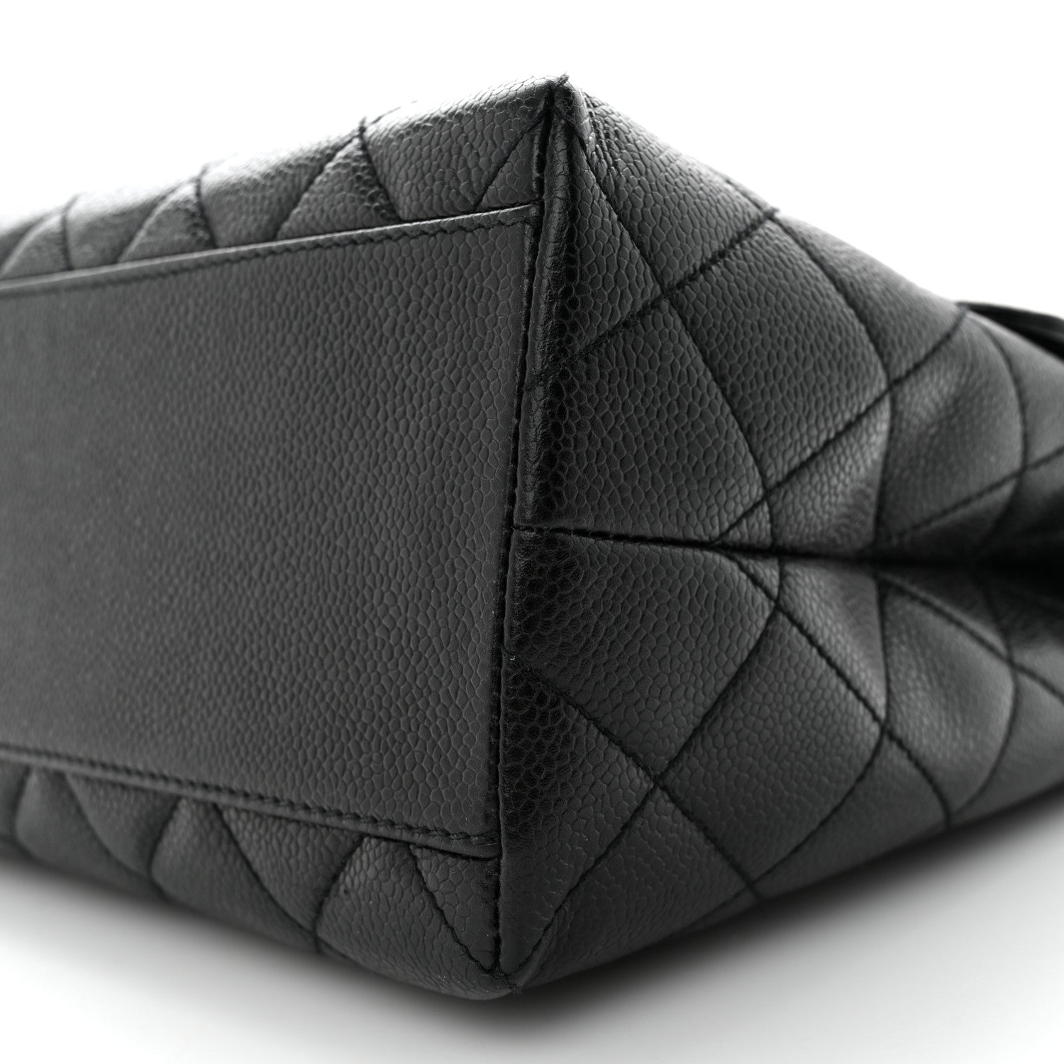 Chanel Caviar Quilted Jumbo Kelly Flap Black 10 of 16