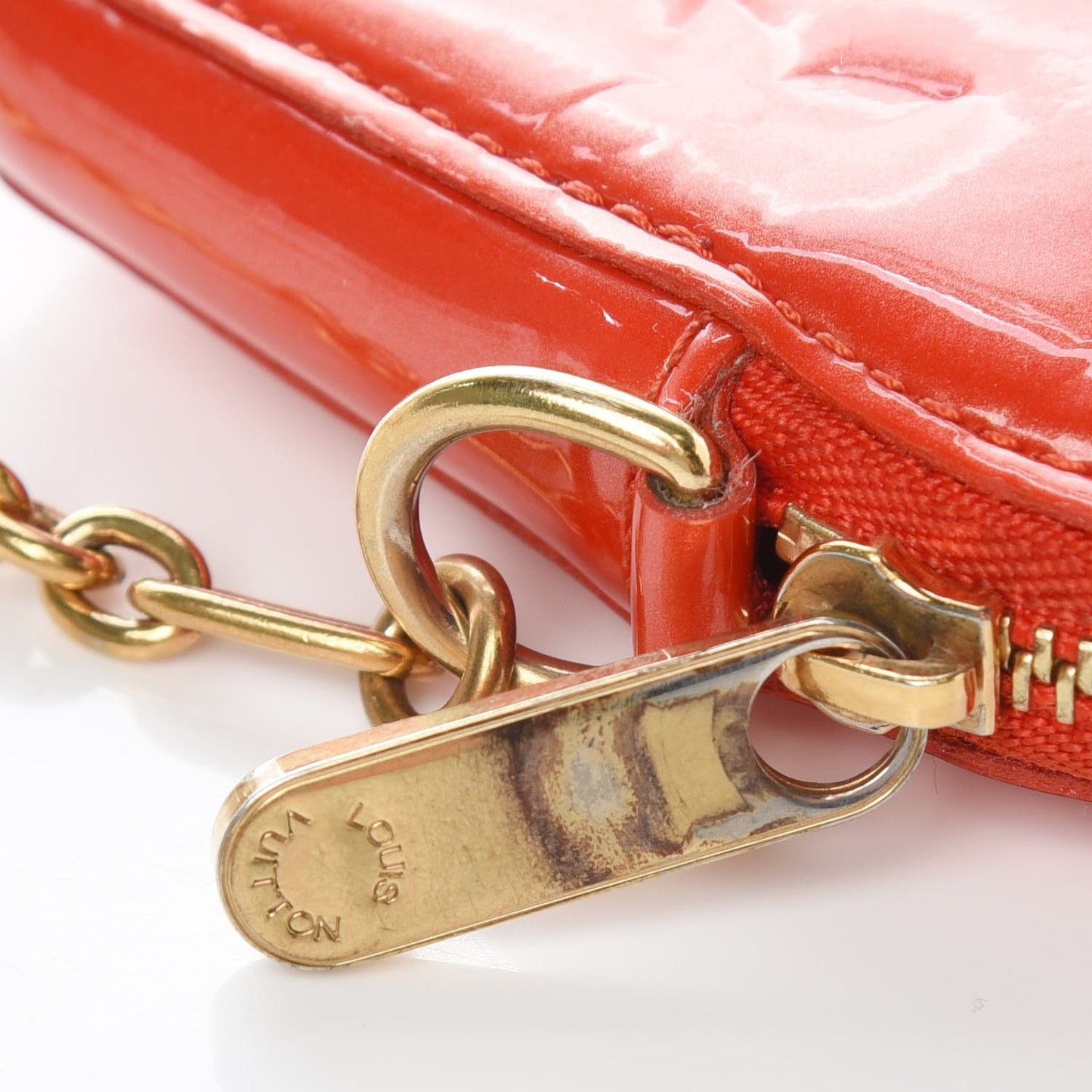 Vernis Heart Coin Purse Orange Sunset