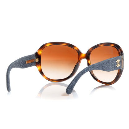Chanel Denim CC Sunglasses 5163 Havana 2 of 5
