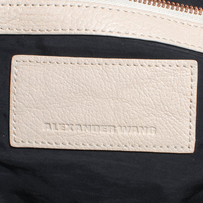 Alexander Wang Pebbled Calfskin Large Emile Eggshell 7 of 7
