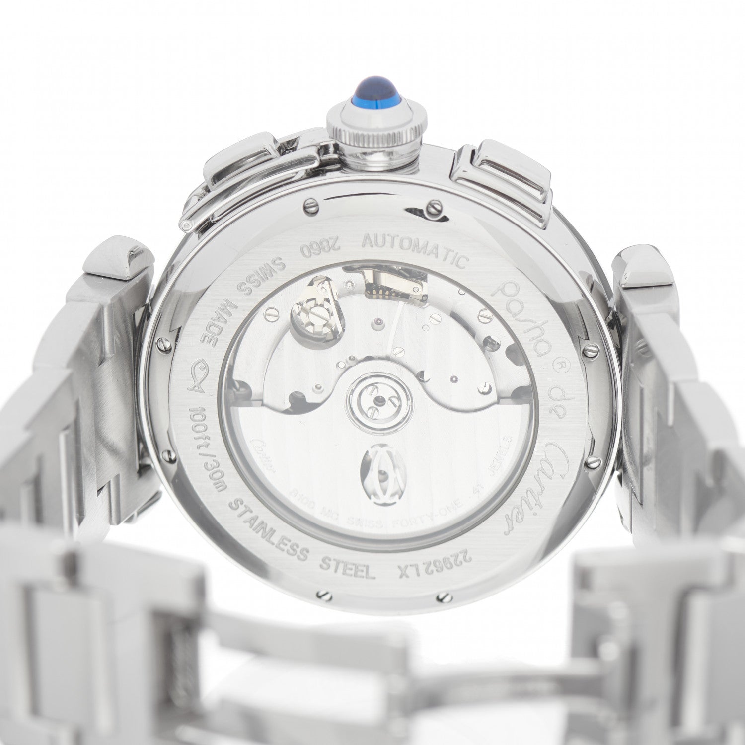 Cartier Stainless Steel 42mm Pasha C Chronograph Automatic Watch 3 of 10