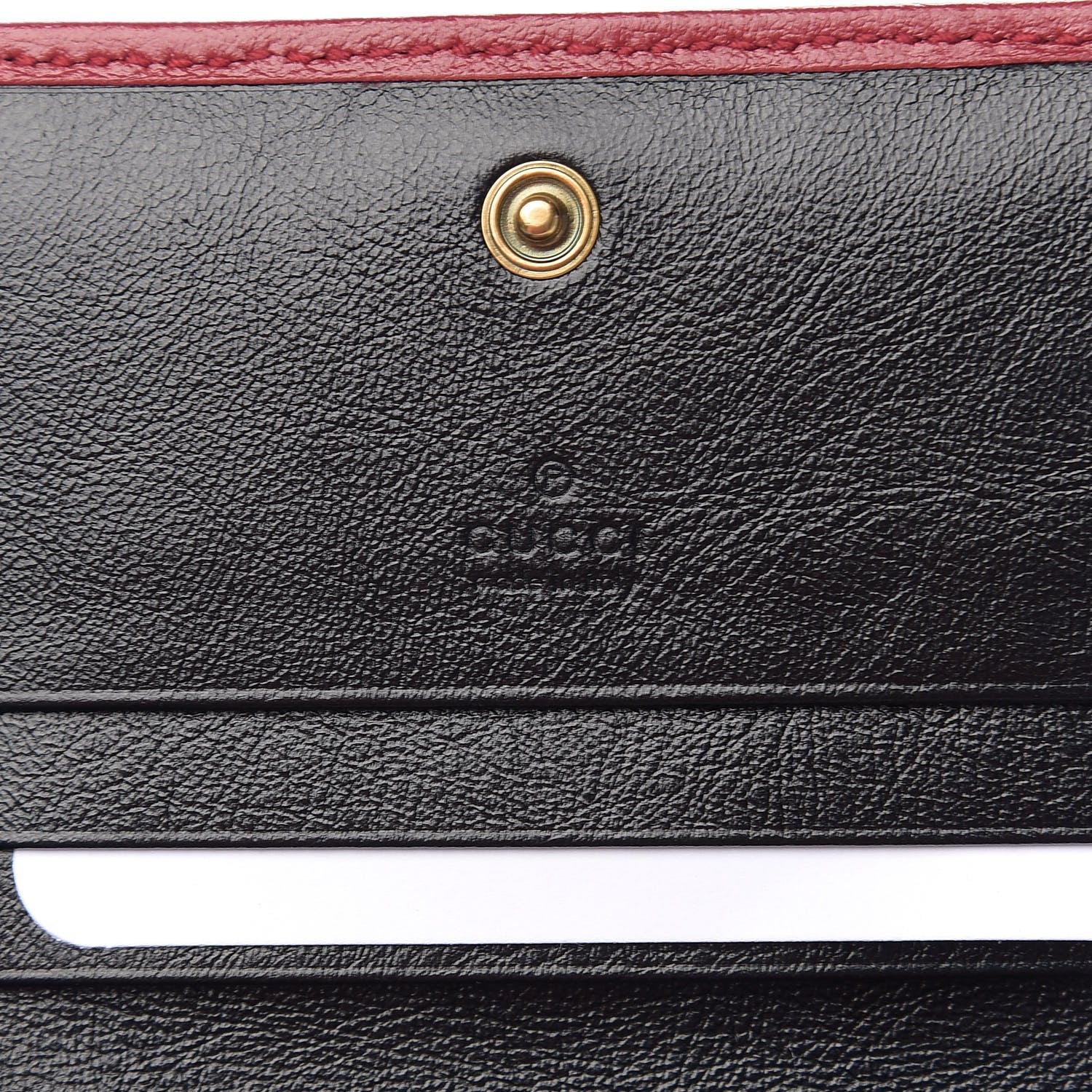 Gucci Azalea Calfskin Matelasse Diagonal Patchwork Torchon GG Marmont Card Case Wallet Black Beige Romantic Cerise 5 of 5