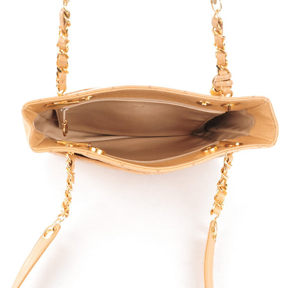 Chanel Caviar Quilted Shoulder Bag Beige 5 of 9
