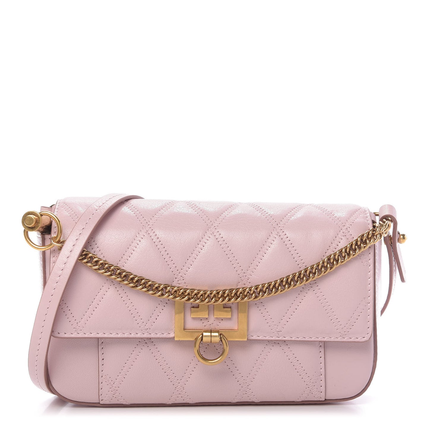 Goatskin Quilted Mini Pocket GV3 Convertible Bag Pale Pink