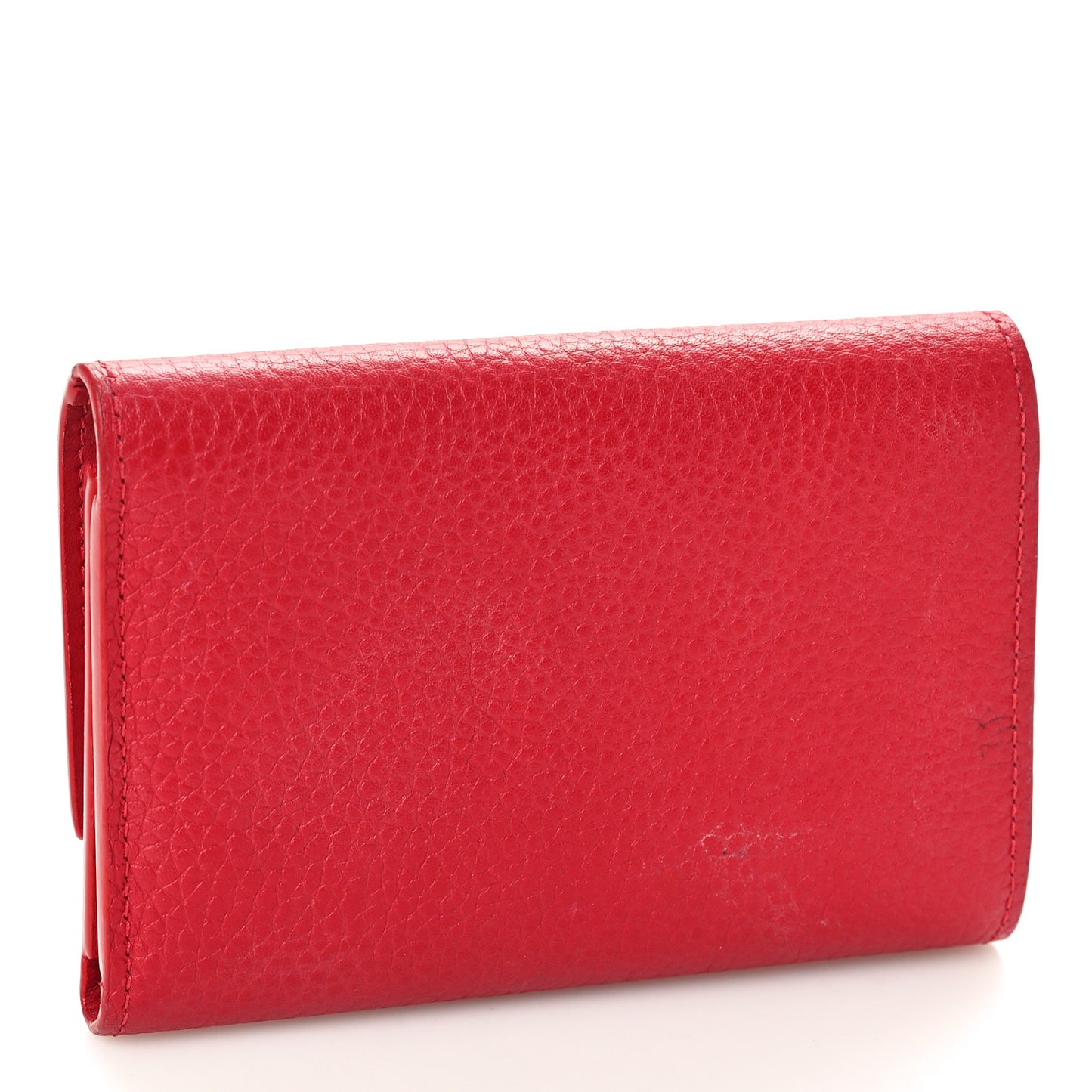 Taurillon Capucines Compact Wallet Scarlet