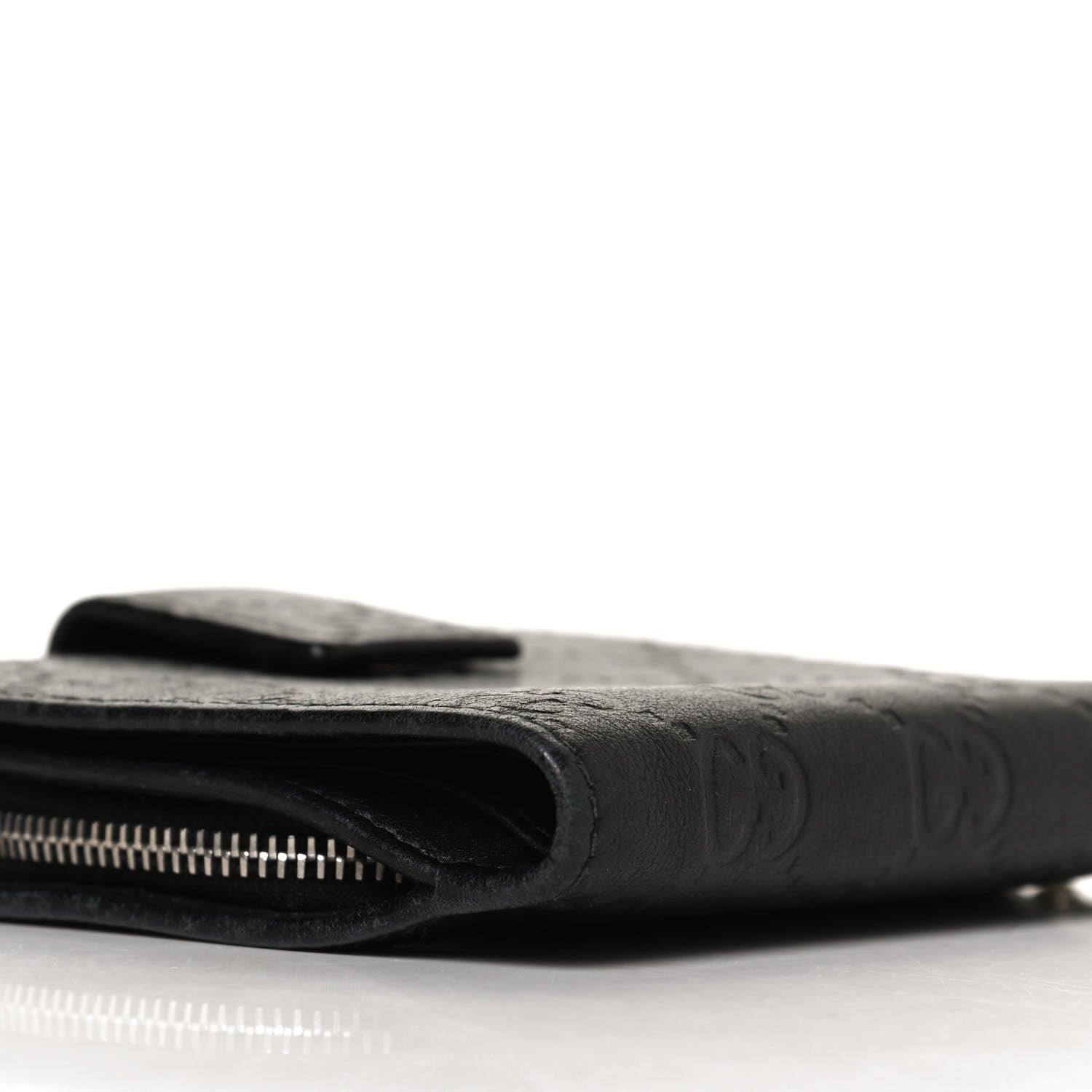 Gucci Guccissima Twins French Wallet Black 8 of 11