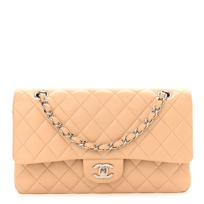 Chanel Lambskin Quilted Medium Double Flap Beige 1 of 11