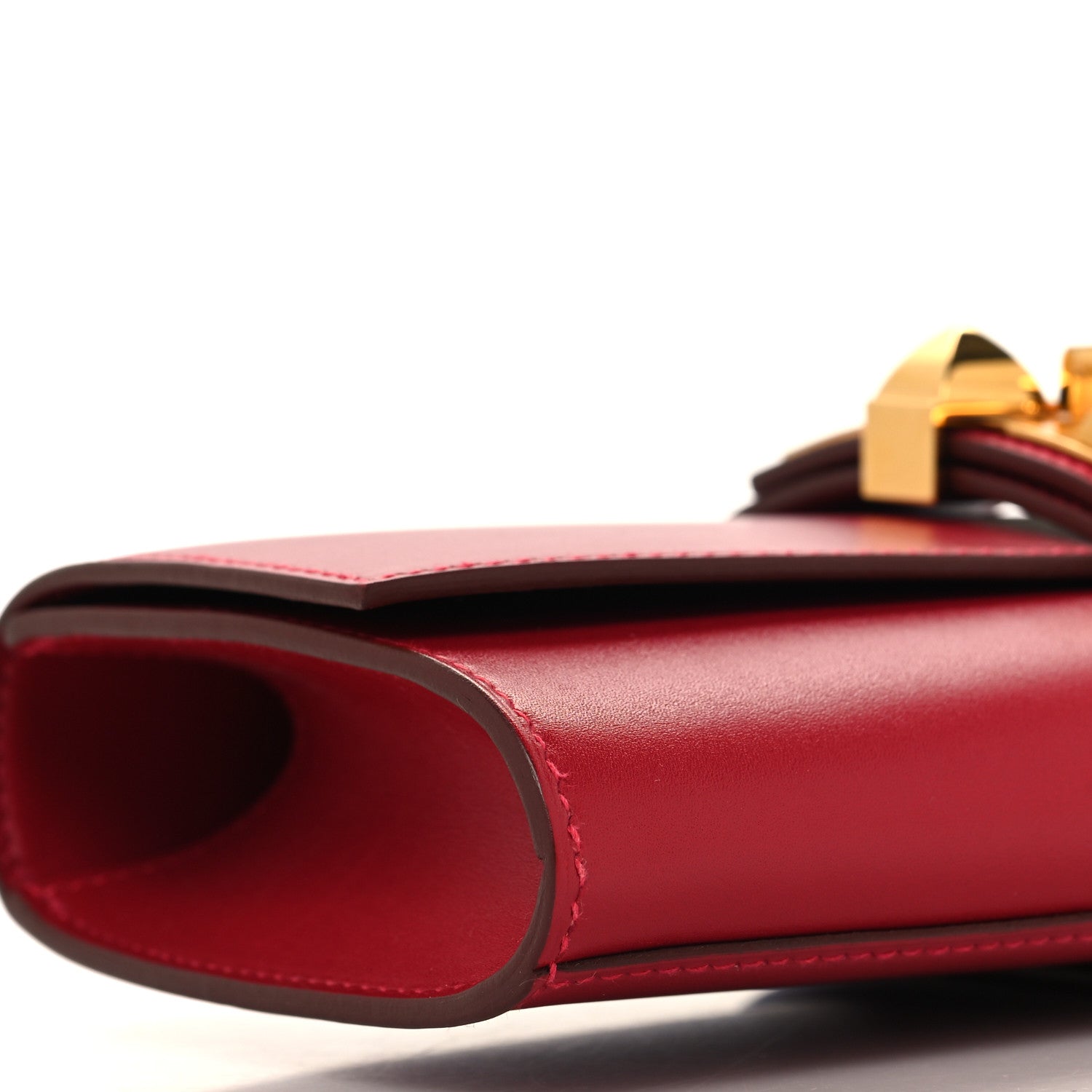 Hermes Tadelakt Medor 23 Clutch Rouge Vif 9 of 11