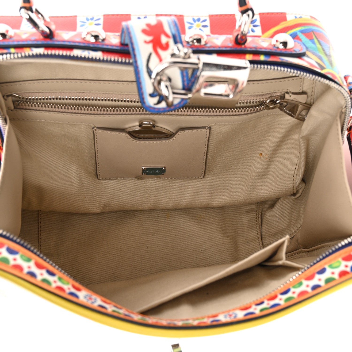 Dolce & Gabbana Dauphine Majolica Printed Box Bag Multicolor 6 of 12
