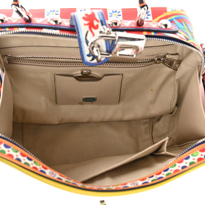 Dolce & Gabbana Dauphine Majolica Printed Box Bag Multicolor 6 of 12