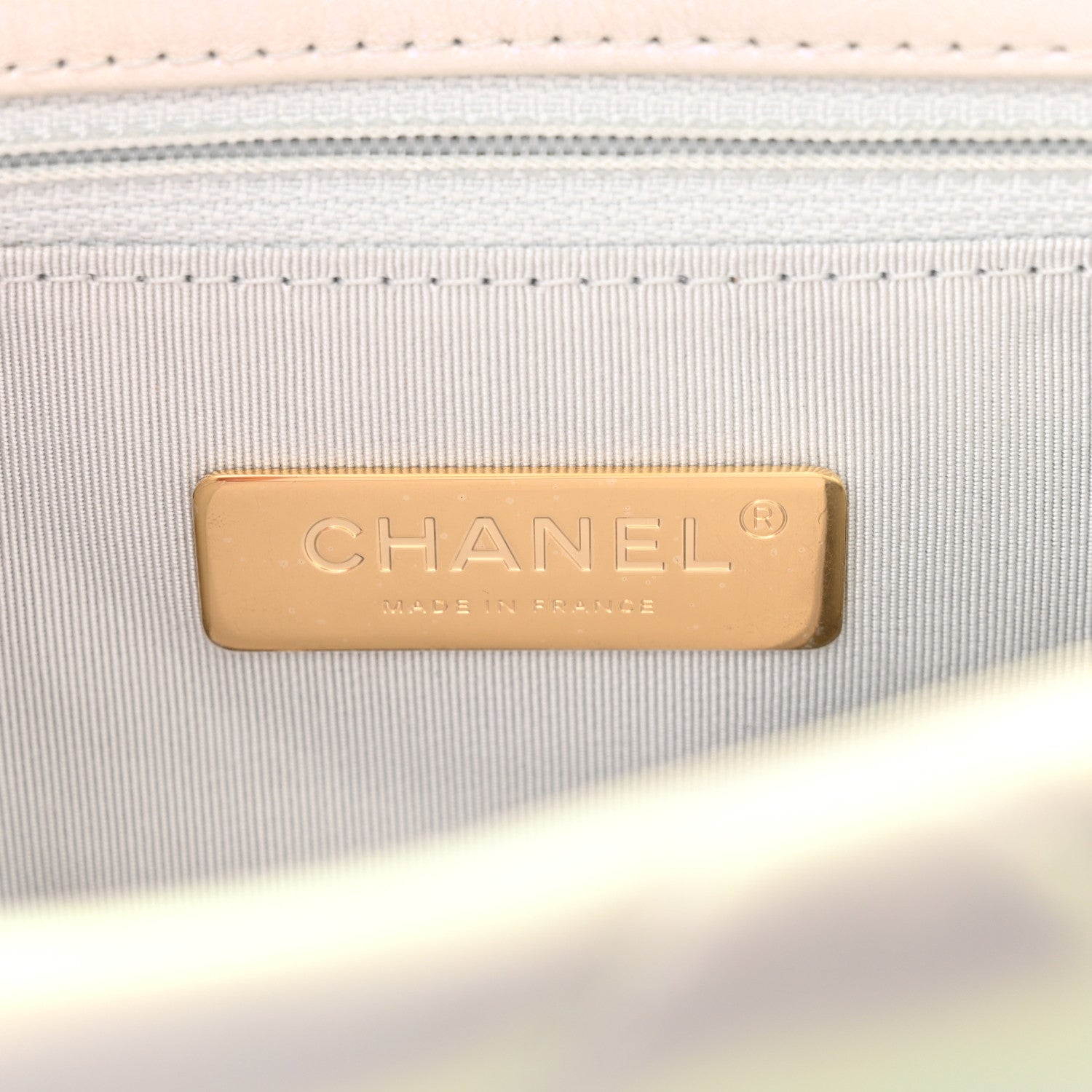 Chanel Iridescent Calfskin Quilted Large Chanel 19 Flap White 6 of 11