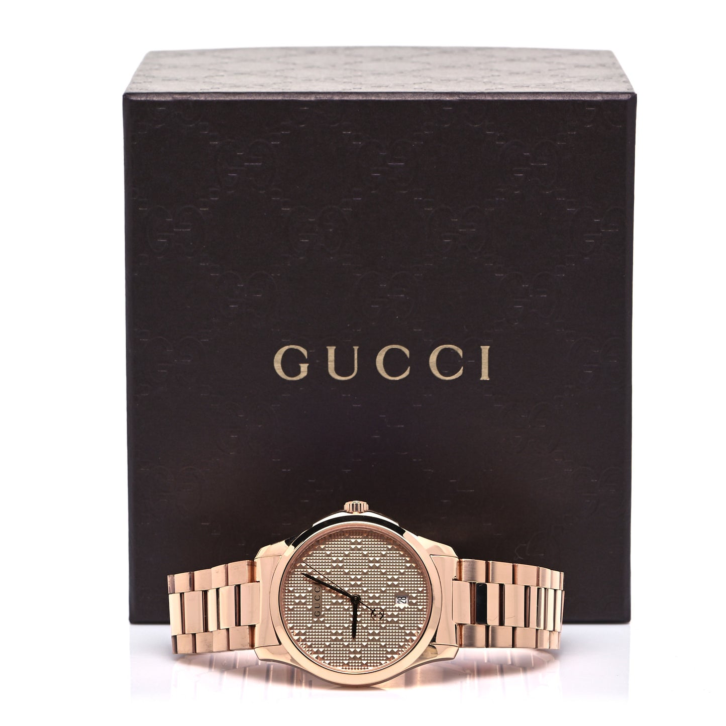 Stainless Steel 38mm G-Timeless Diamante Quartz Watch Rose