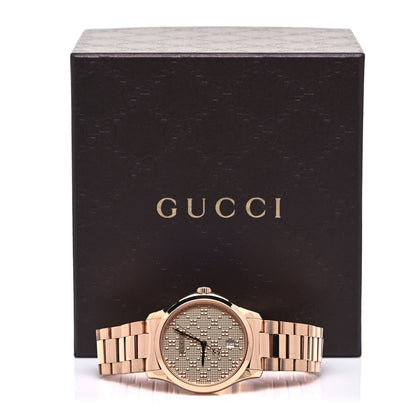 Gucci Stainless Steel 38mm G-Timeless Diamante Quartz Watch Rose 5 of 5