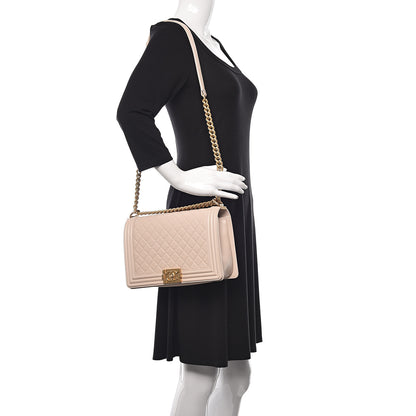 Chanel Calfskin Quilted New Medium Boy Flap Beige Clair 2 of 10