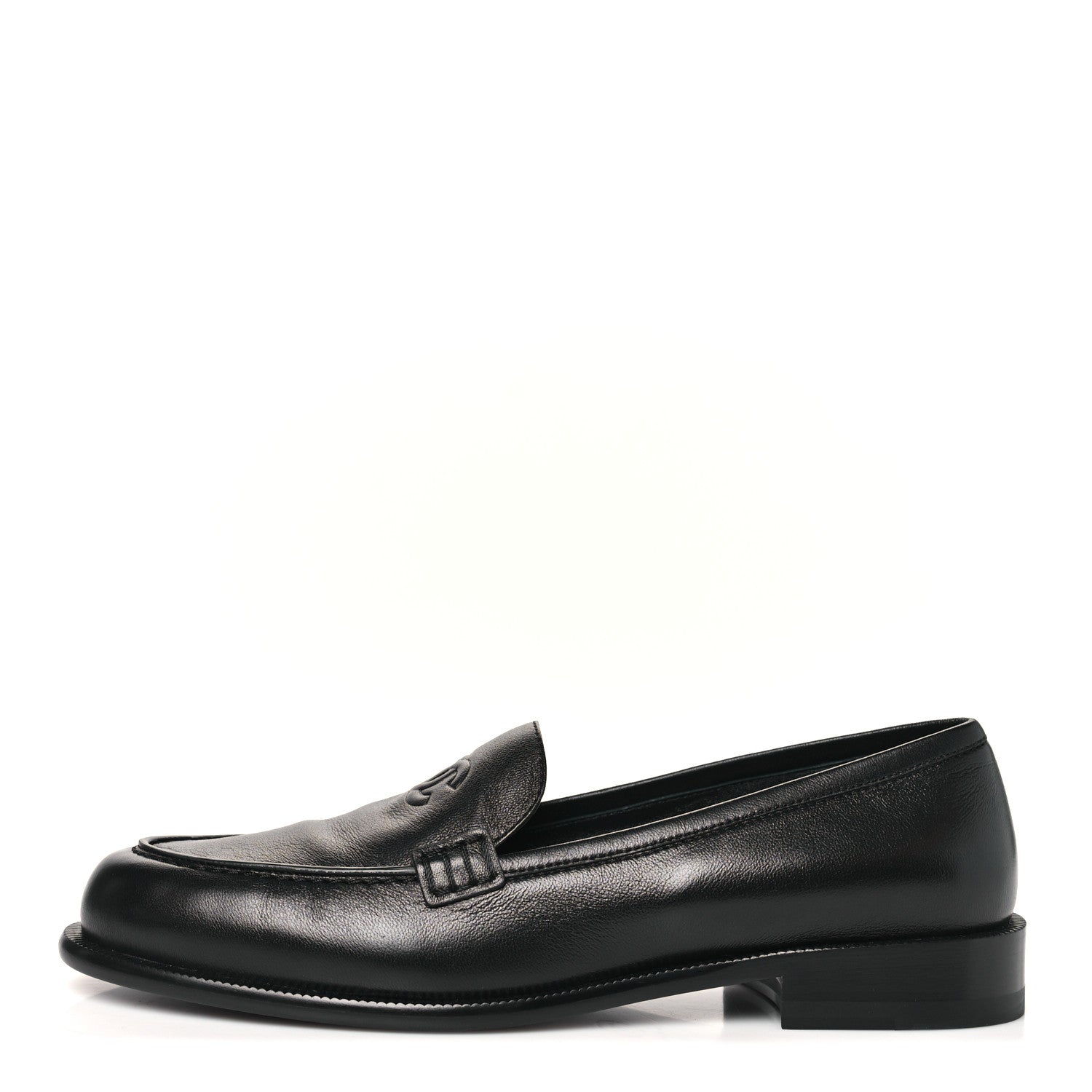 Chanel Lambskin CC Mocassin Loafers 41 Black 1 of 10