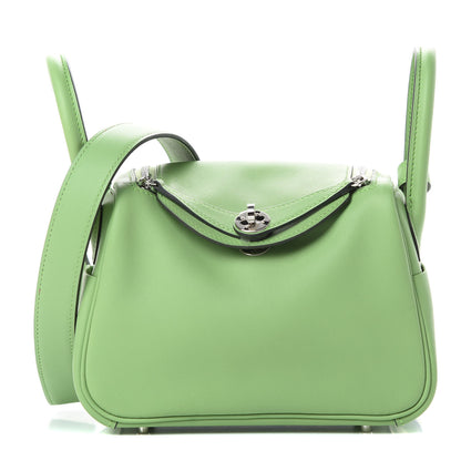 Hermes Swift Mini Lindy 20 Vert Criquet 2 of 12