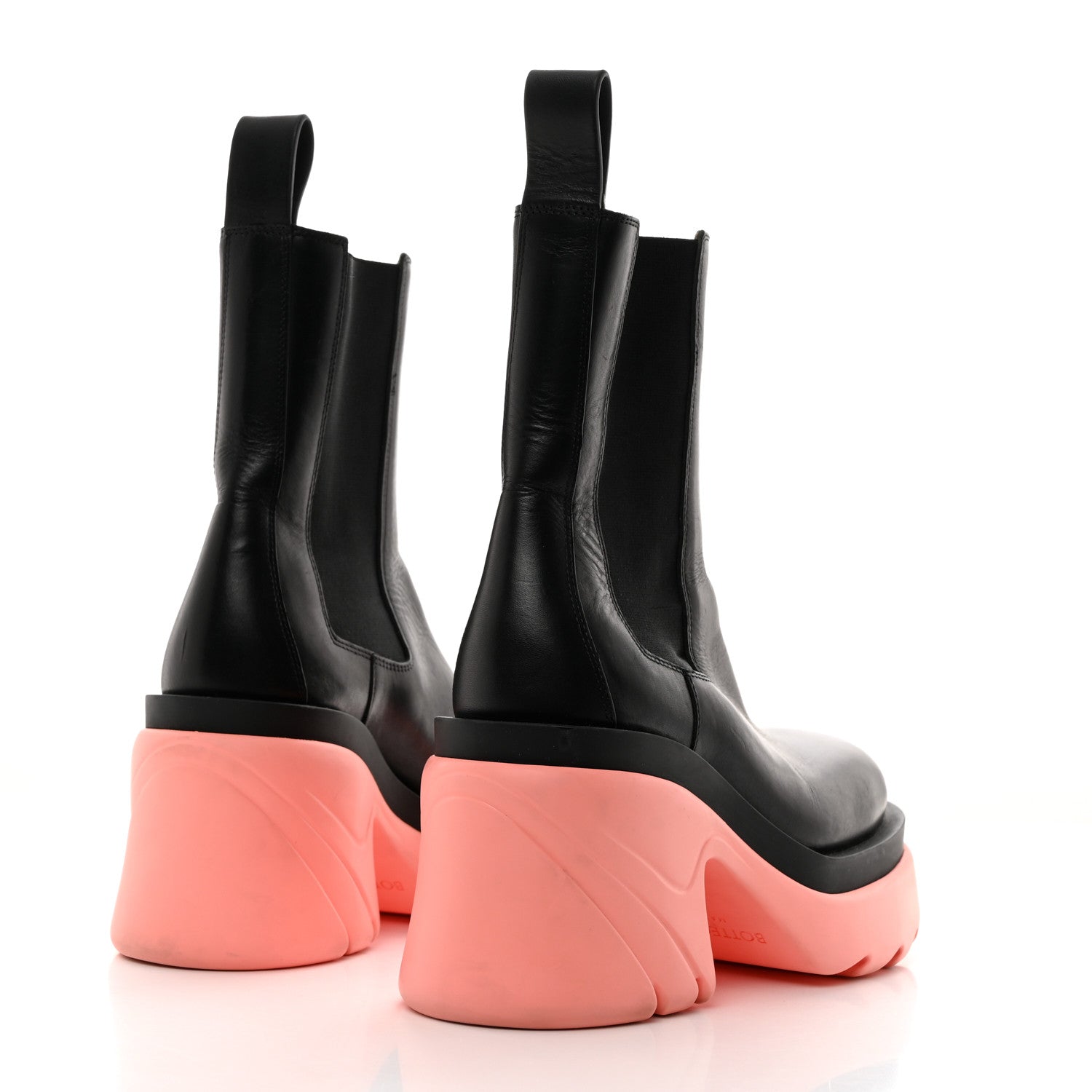 Bottega Veneta Calfskin The Flash Chelsea Boots 36.5 Black Flamingo 4 of 8