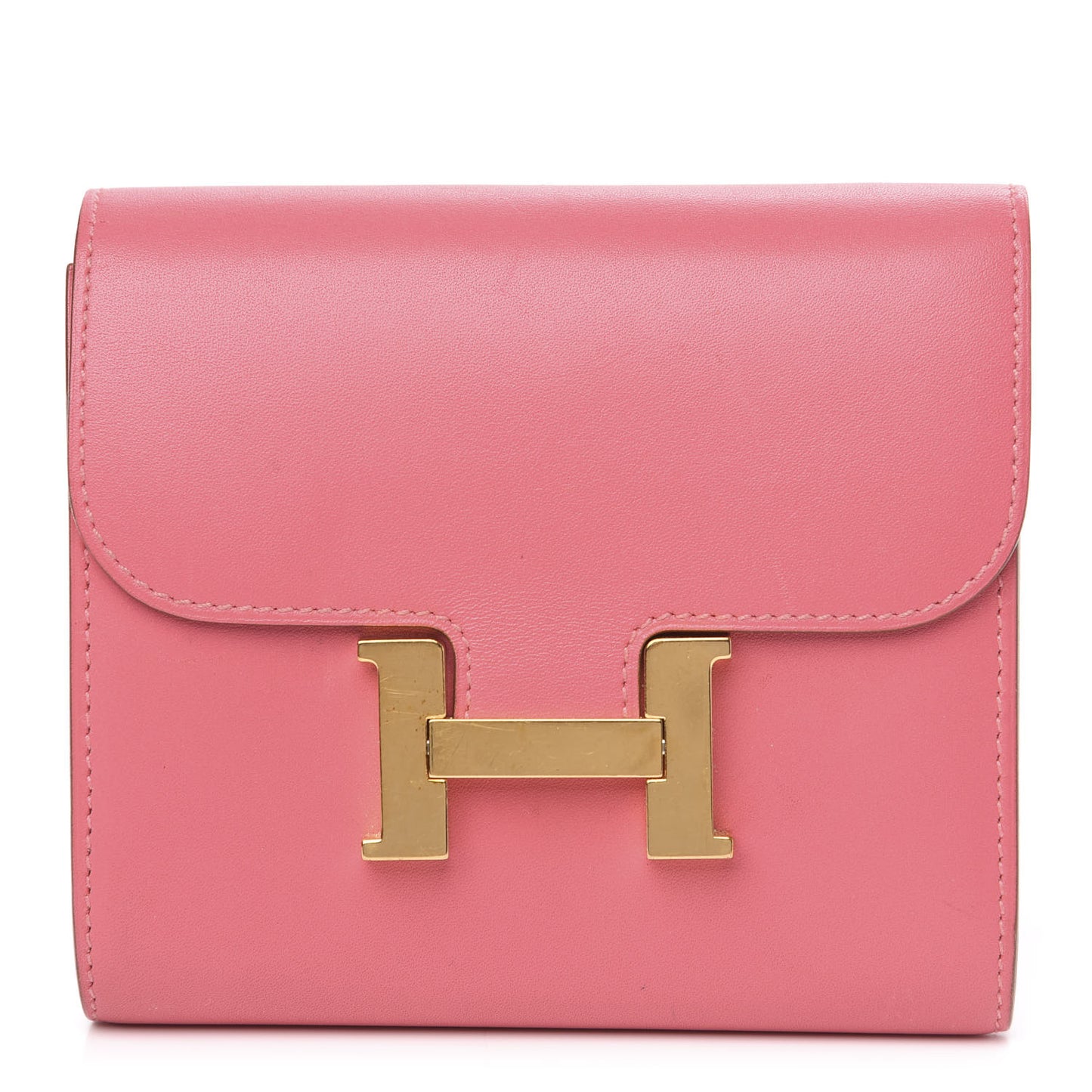 Tadelakt Constance Short Wallet Rose Lipstick