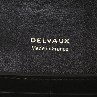 Delvaux Iridescent Lizard Calfskin Brillant Wallet On Chain Ebene Kaki 6 of 10