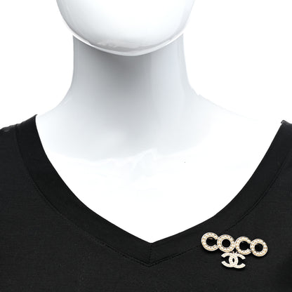 Chanel Pearl Coco Brooch Gold 2 of 4