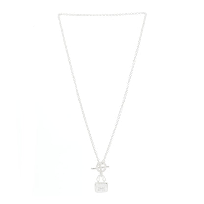 Hermes Sterling Silver Constance Amulettes Pendant Necklace 2 of 5