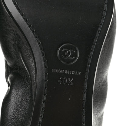 Chanel Lambskin CC Turnlock Ballerina Flats 40.5 Black 8 of 10