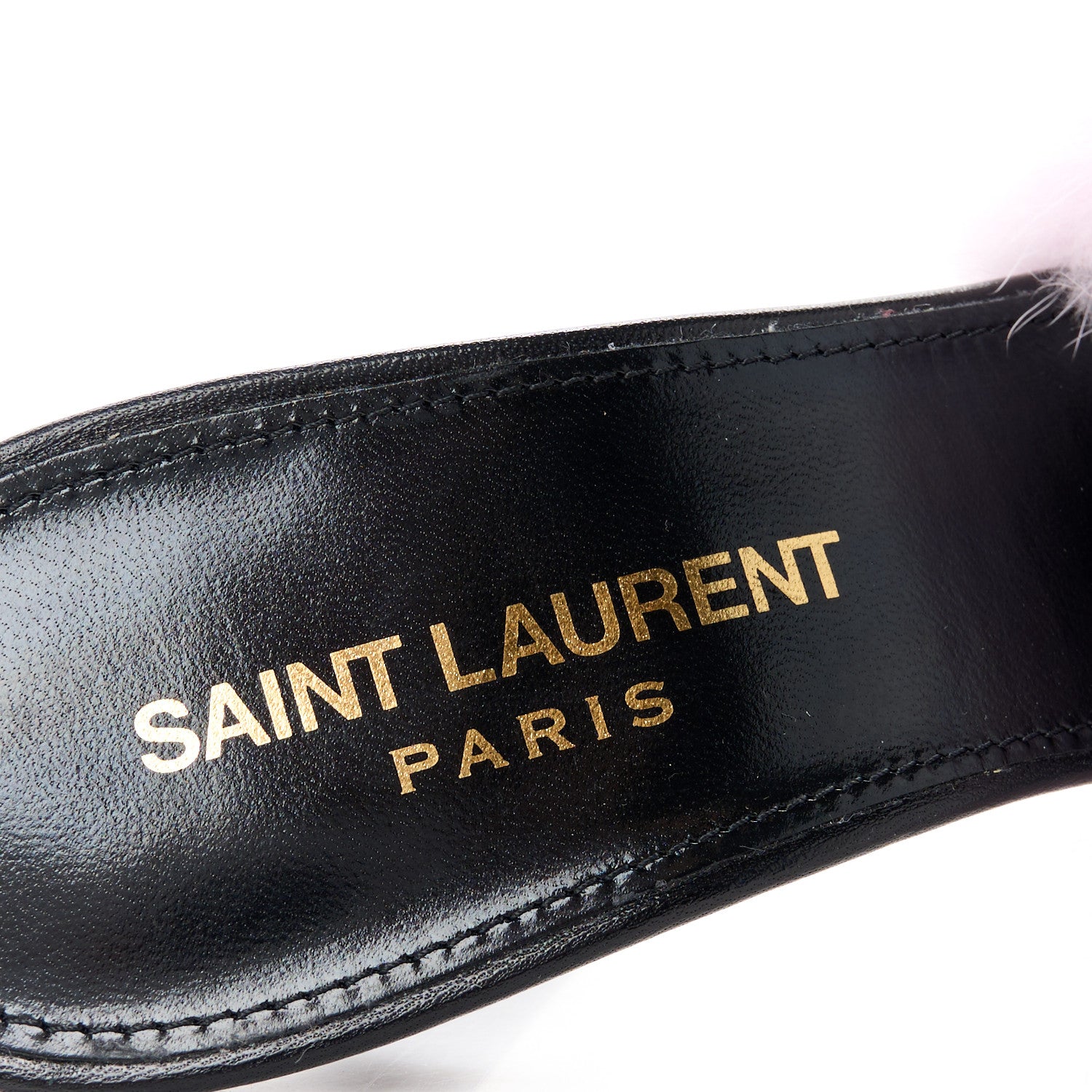 Saint Laurent Mink Calfskin Roy Mule Sandals 36.5 Rose Love 7 of 7