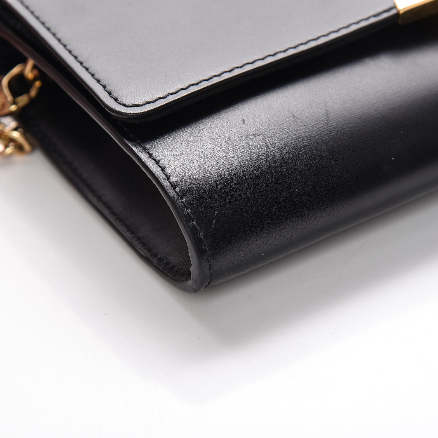 Louis Vuitton Calfskin Chain Louise GM Black 12 of 18