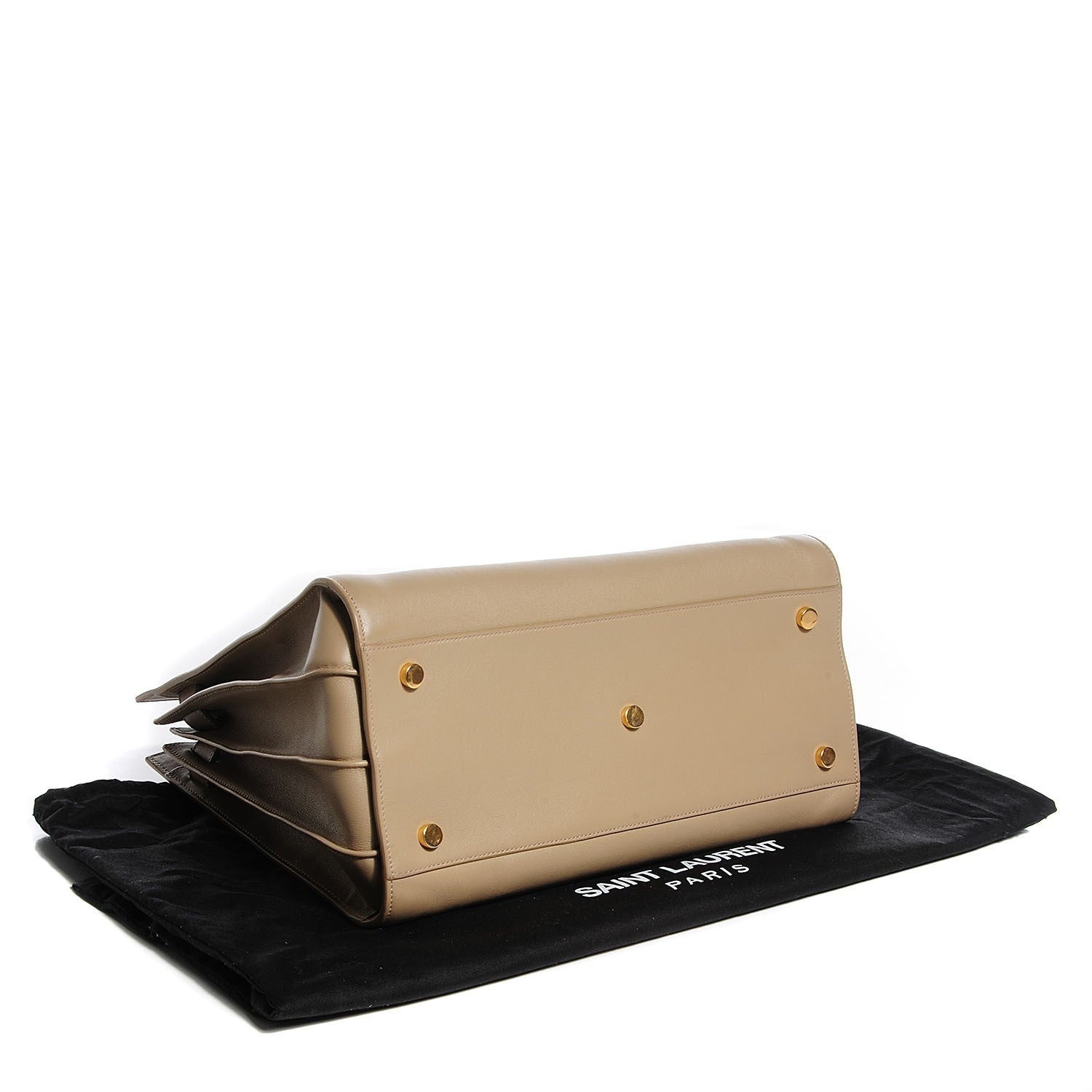 Saint Laurent Calfskin Small Sac De Jour Dark Beige 4 of 8