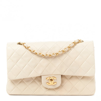 Chanel Lambskin Quilted Medium Double Flap Light Beige 1 of 9
