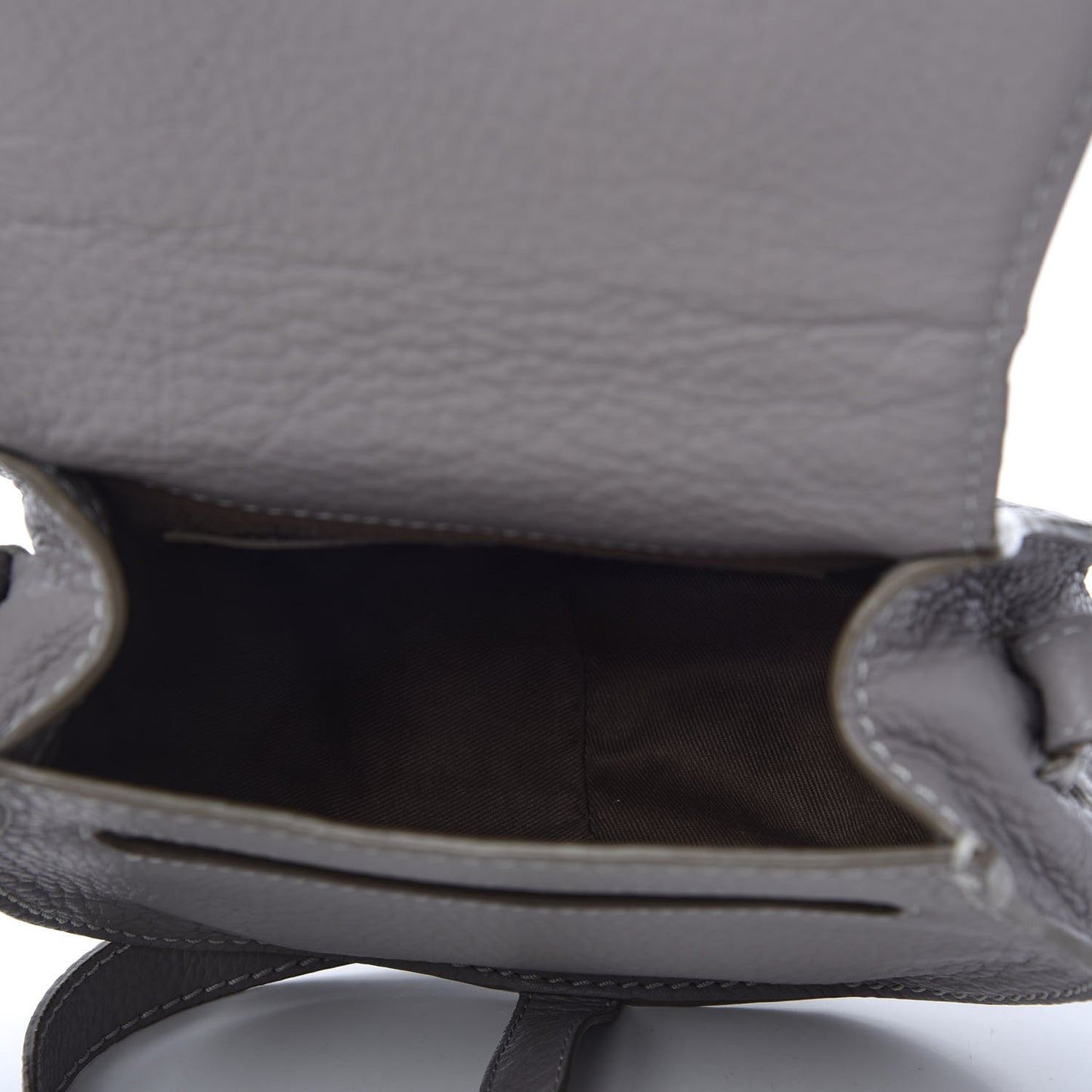 Calfskin Mini Marcie Round Crossbody Bag Cashmere Grey