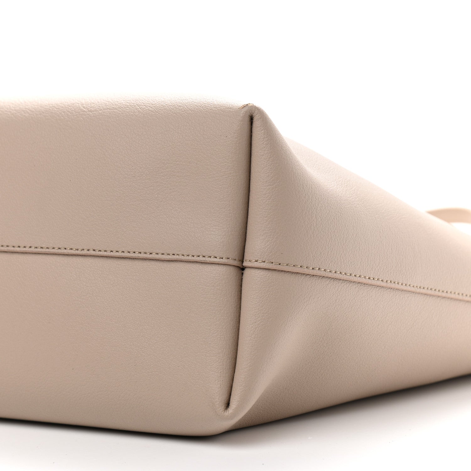 Saint Laurent Calfskin Large Shopping Tote Natural 11 of 11