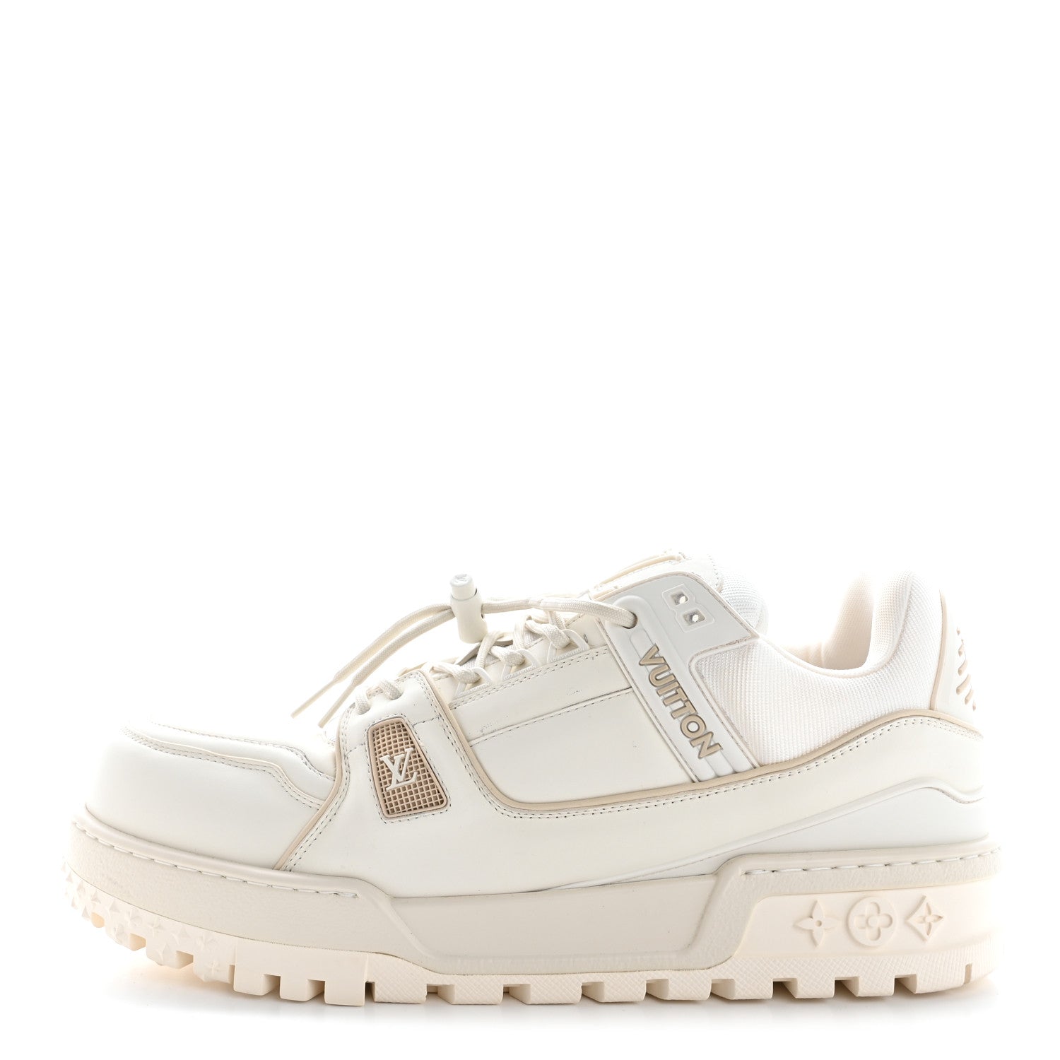 Louis Vuitton Calfskin Mens LV Trainer Maxi Sneakers 11 White 1 of 13