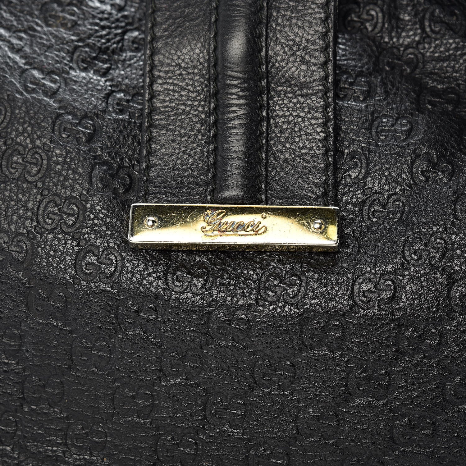 Gucci Guccissima Large New Ladies Web Hobo Black 8 of 11