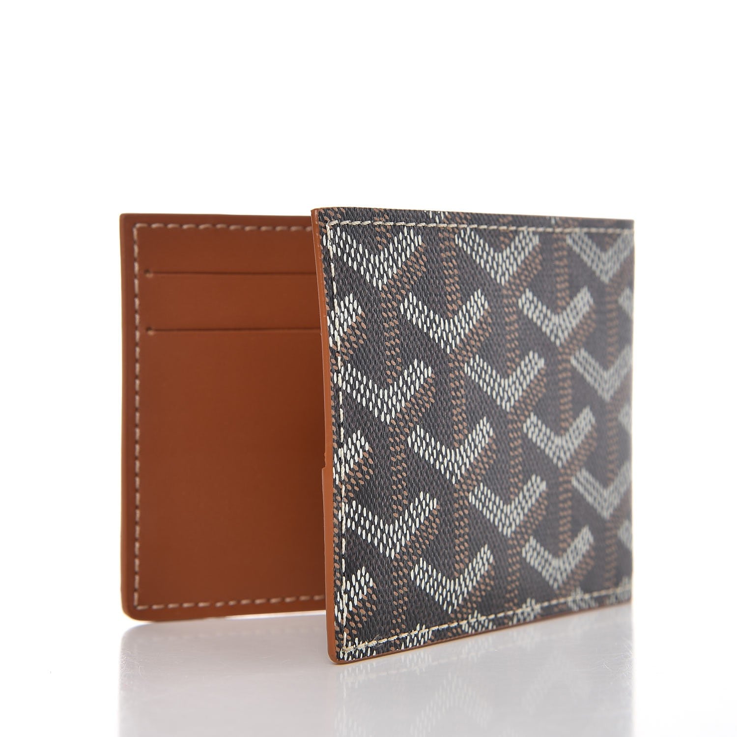 Goyard Goyardine Multi Slot Bi-Fold Wallet Black Gold 3 of 7