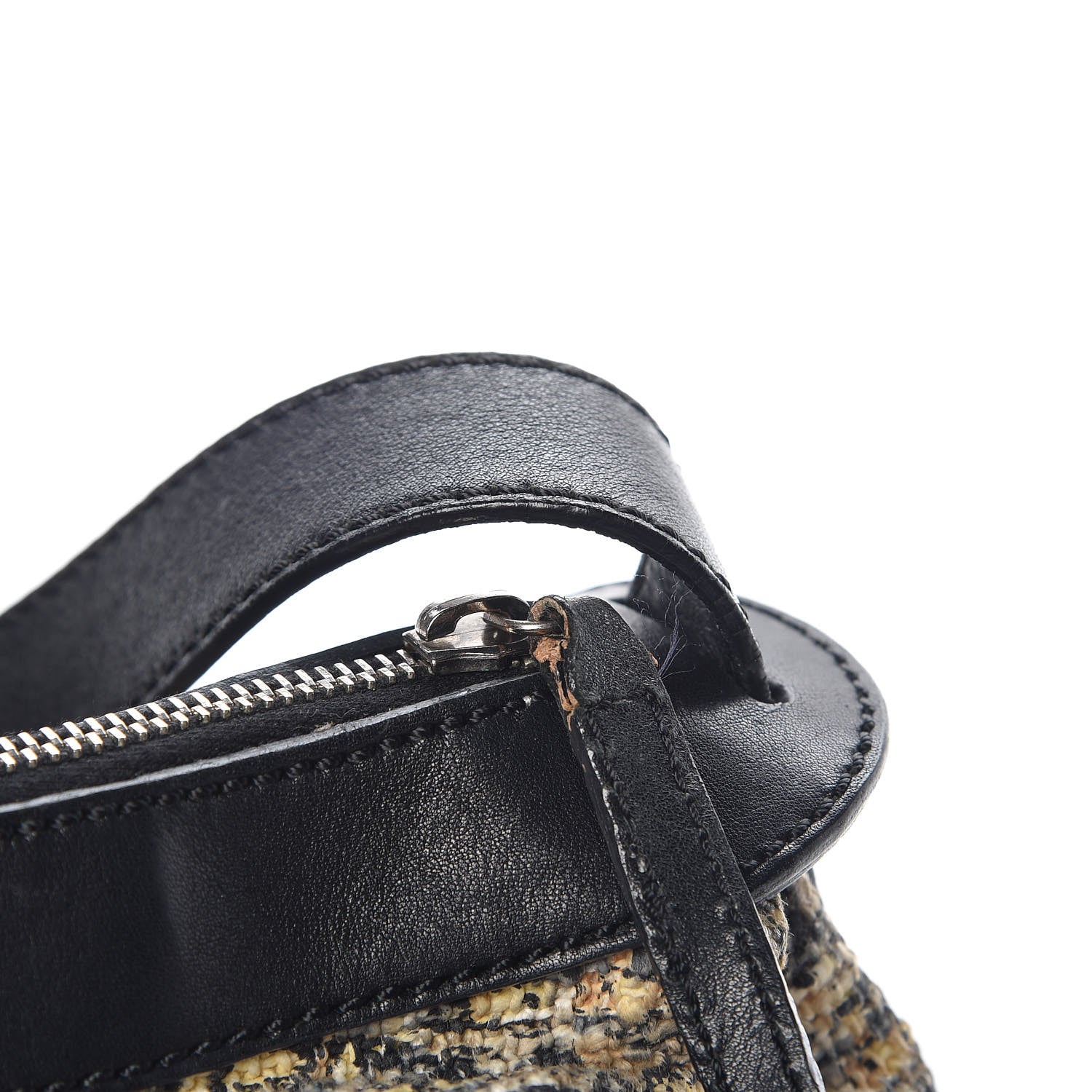 Chanel Tweed Lambskin Shoulder Bag Black 11 of 16