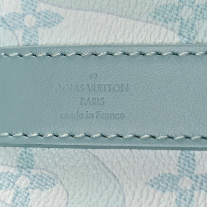Louis Vuitton Monogram Aquagarden Keepall Bandouliere 25 Crystal Blue 6 of 9