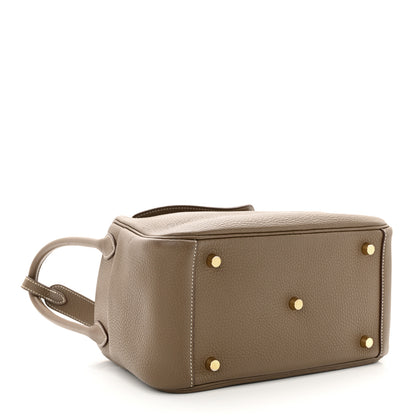 Hermes Taurillon Clemence Lindy 26 Etoupe 4 of 10