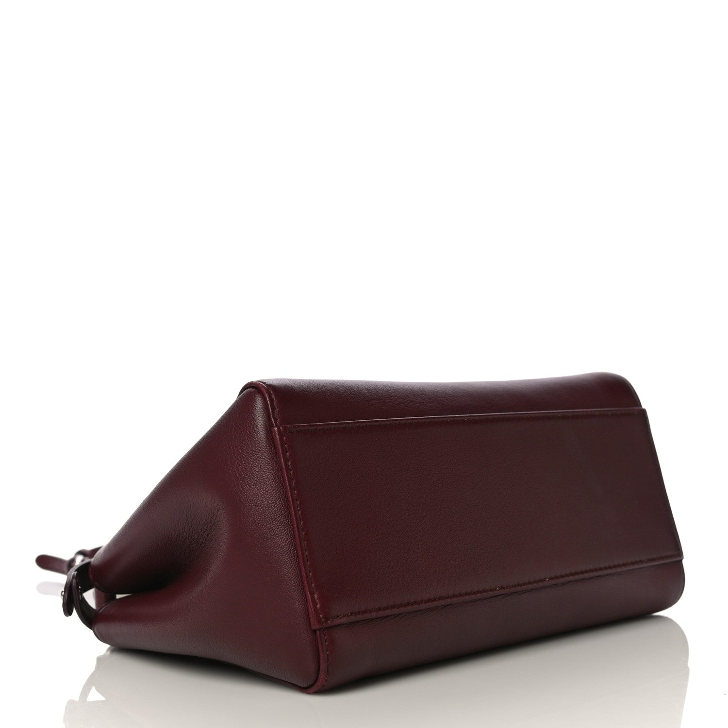 Fendi Nappa Mini Peekaboo Iconic Satchel Bordeaux 4 of 13