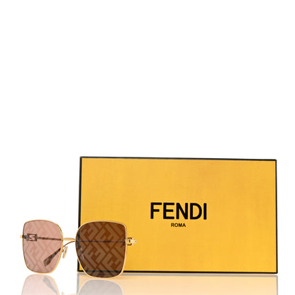 Fendi Metal Fendi Forever Sunglasses FE40013U Pink Gold 8 of 8