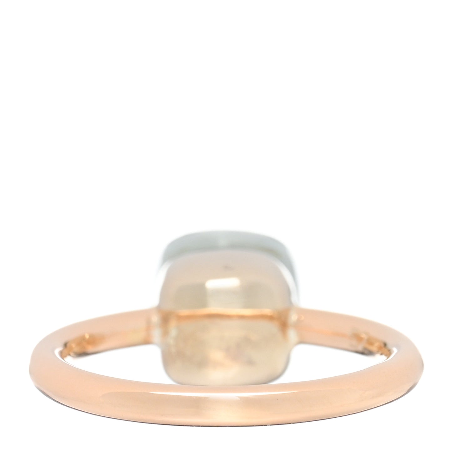 18K Rose Gold Prasiolite Petit Nudo Ring 52 6