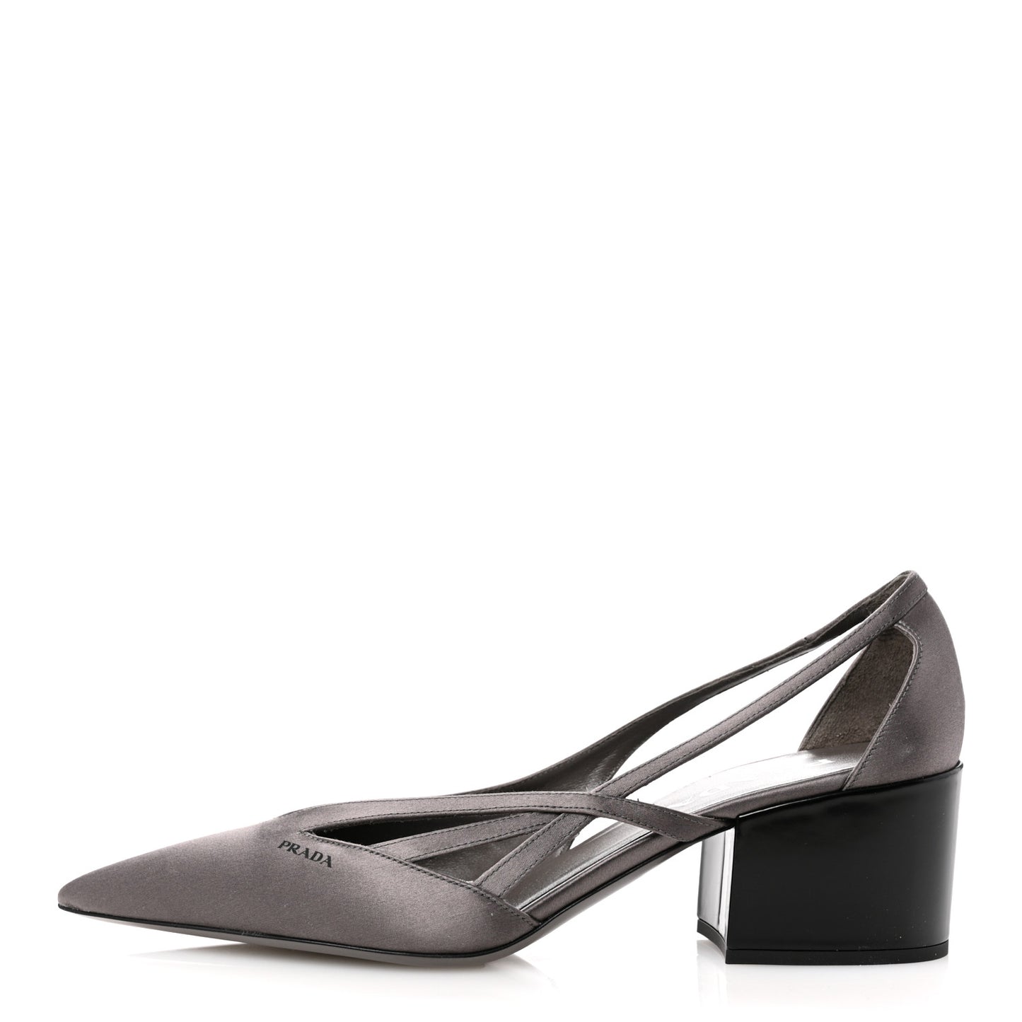 Satin Cutout 55mm Pumps 38 Ardesia