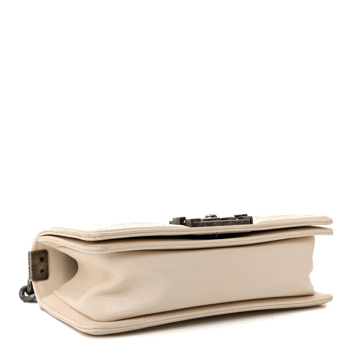 Chanel Caviar Quilted Small Boy Flap White 4 of 9