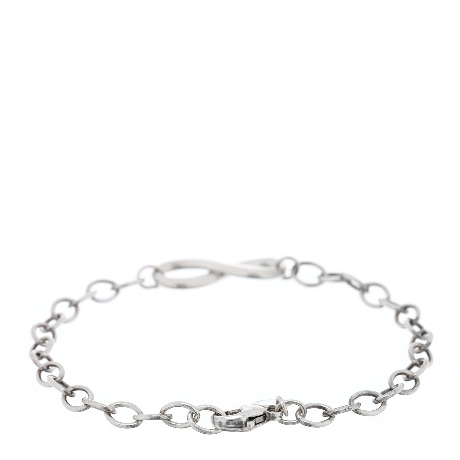 Tiffany Sterling Silver Infinity Chain Bracelet 2 of 3