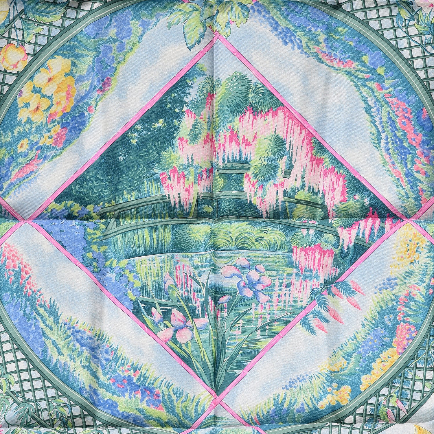Hermes Silk Giverny Scarf 90 3 of 3
