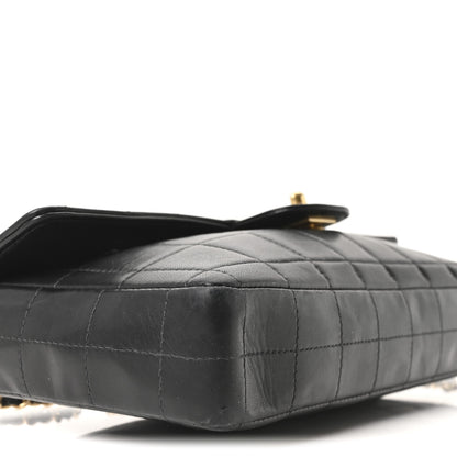 Chanel Lambskin East West Chocolate Bar Flap Black 9 of 10