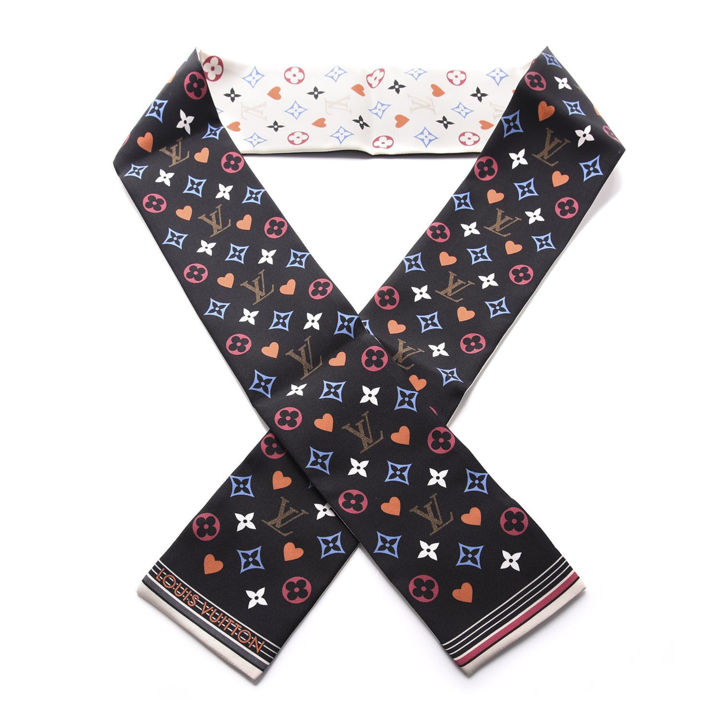 Silk Game On Bandeau Black White
