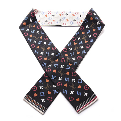 Louis Vuitton Silk Game On Bandeau Black White 1 of 3